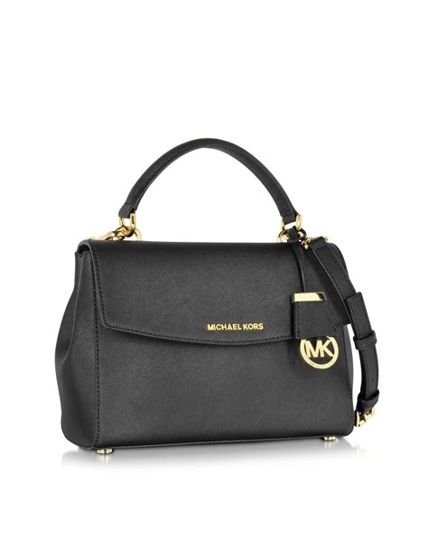 michael kors black satchel|michael kors small black satchel.